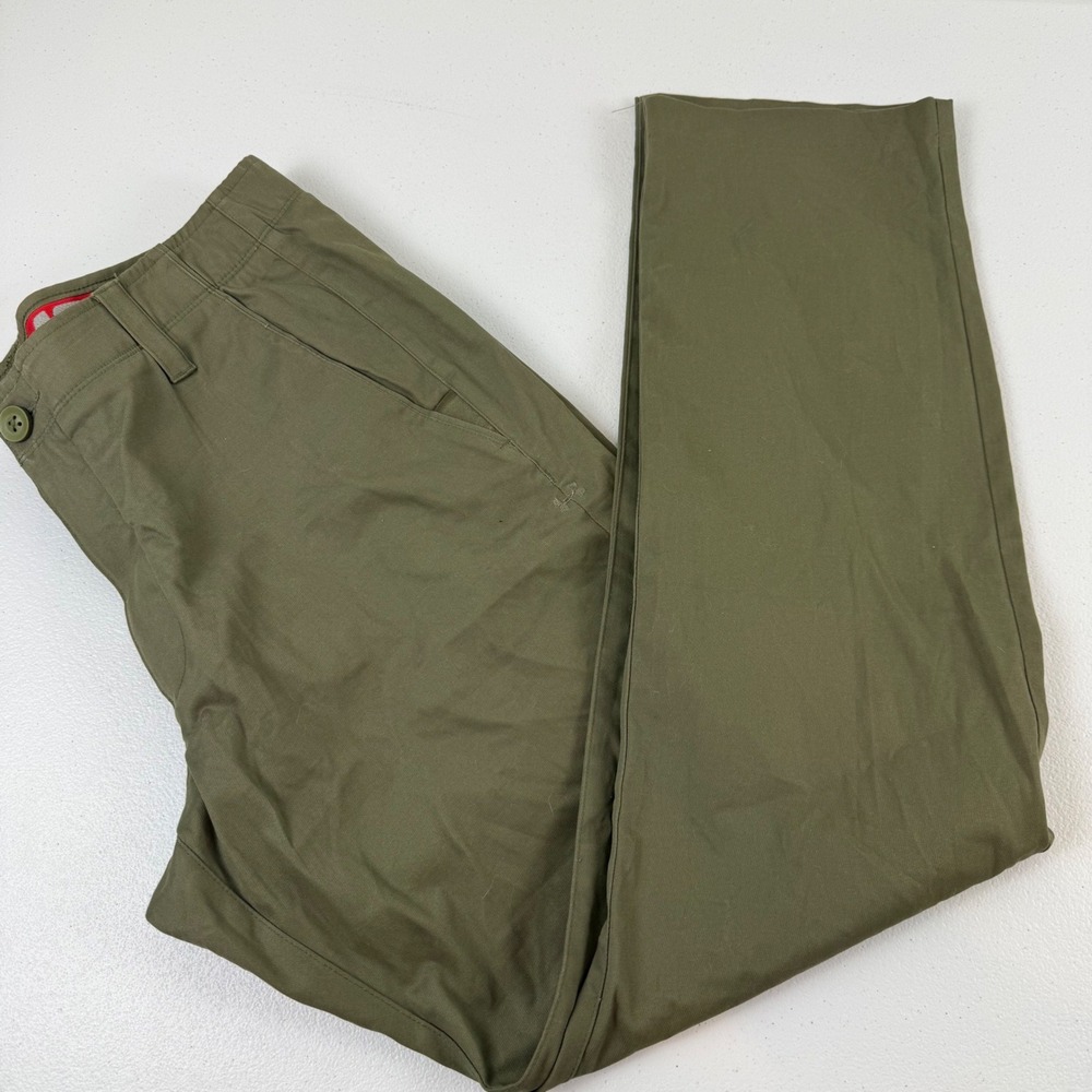 Under Armour Mens Performance Chino Pants Olive Green 36x32 Straight Leg